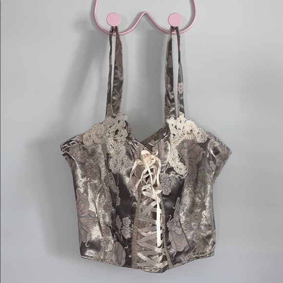 Y2K Victoria’s Secret Embroidered Bustier Corset - Picture 2 of 11